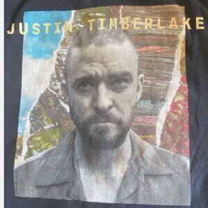 Justin Timberlake The Man of the Woods Tour 2018 Small T-Shirt Tee Shirt Black